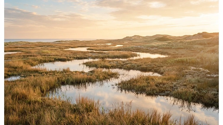 Skylarks and sandwich terns among new birdies on reserve created from ‘boring old golf course’