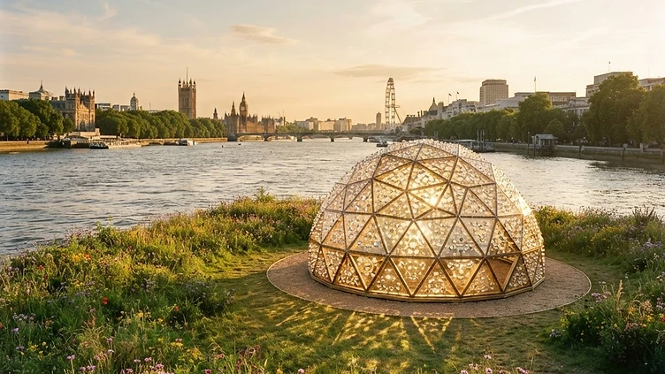 Giant Pollen Sculpture on the Thames Grants Visitors a Wonder-Filled Bee’s-Eye View of Nature