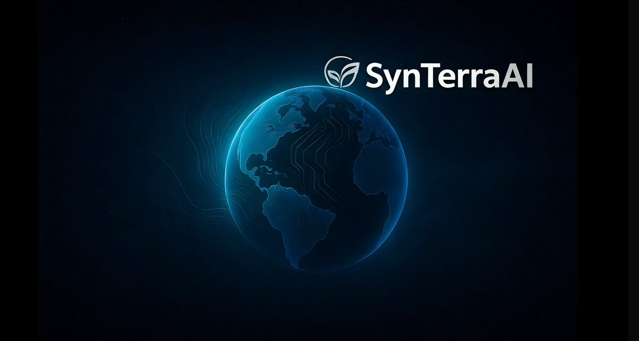 SynTerraAI — intelligent workflow globe