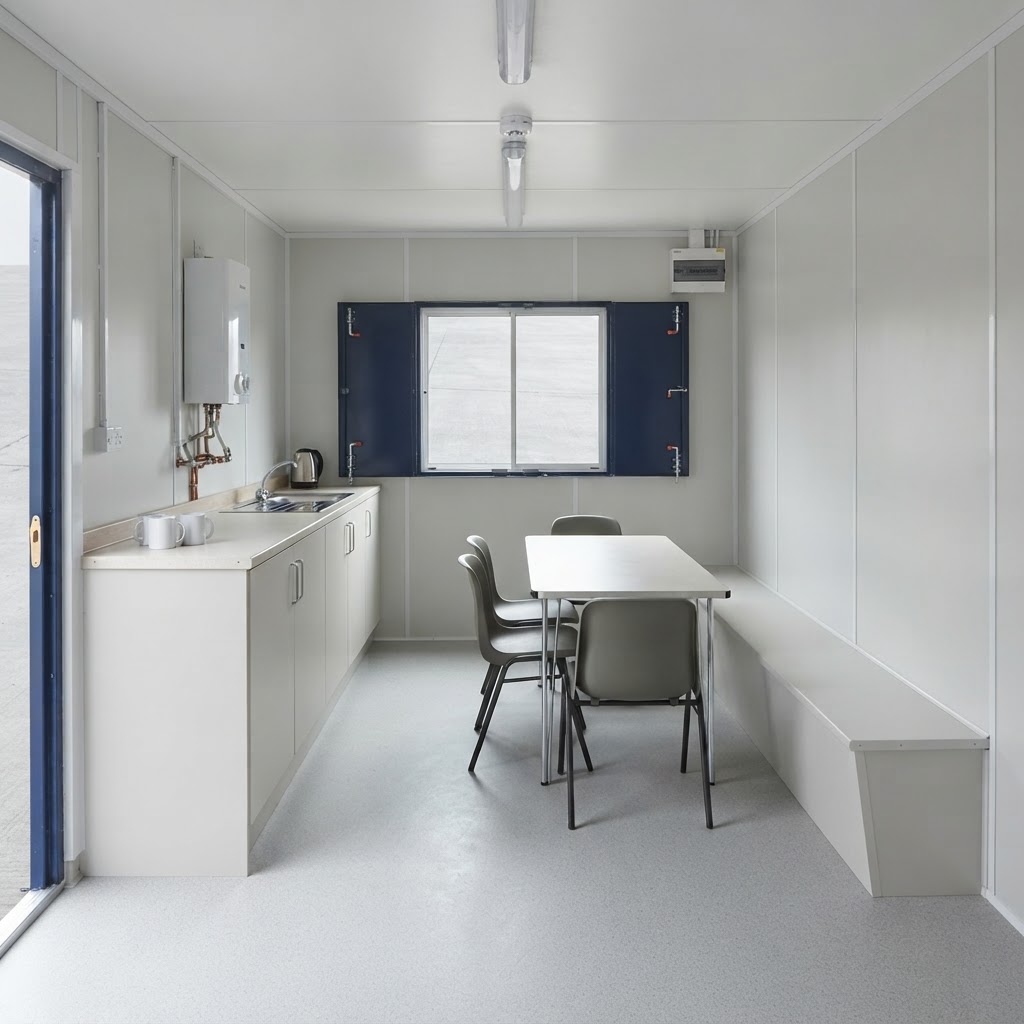 24ft new shipping container for sale — 24Ft x 9Ft Steel Office/Canteen Cabin delivered nationwide by CargoVault Containers thumbnail 4