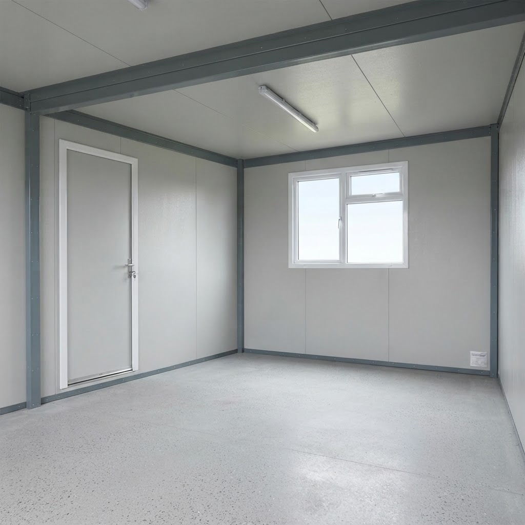 10ft new shipping container for sale — 10Ft x 10Ft Jackleg Cabin (Site Cabin) delivered nationwide by CargoVault Containers thumbnail 4