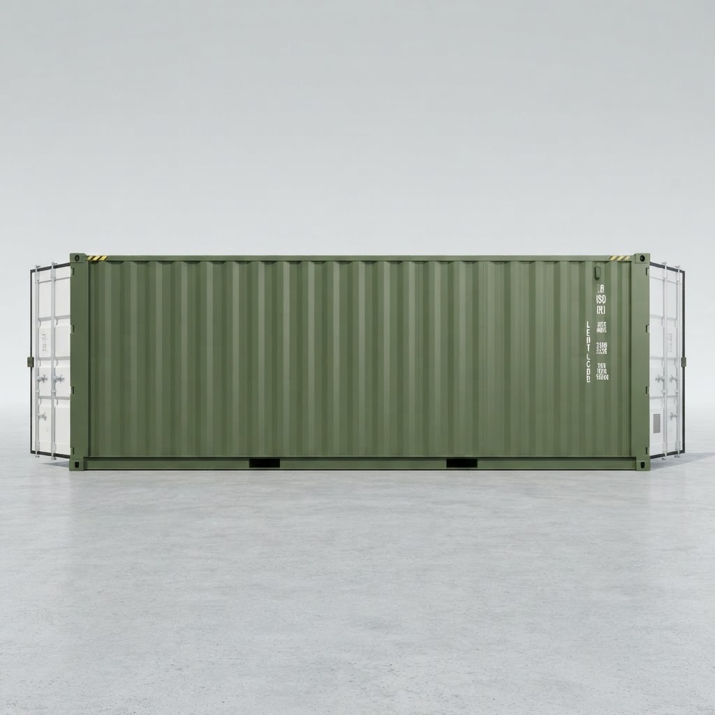 40ft new shipping container for sale — 40Ft X 8Ft One Trip Tunnel Container Double End Door delivered nationwide by CargoVault Containers thumbnail 2