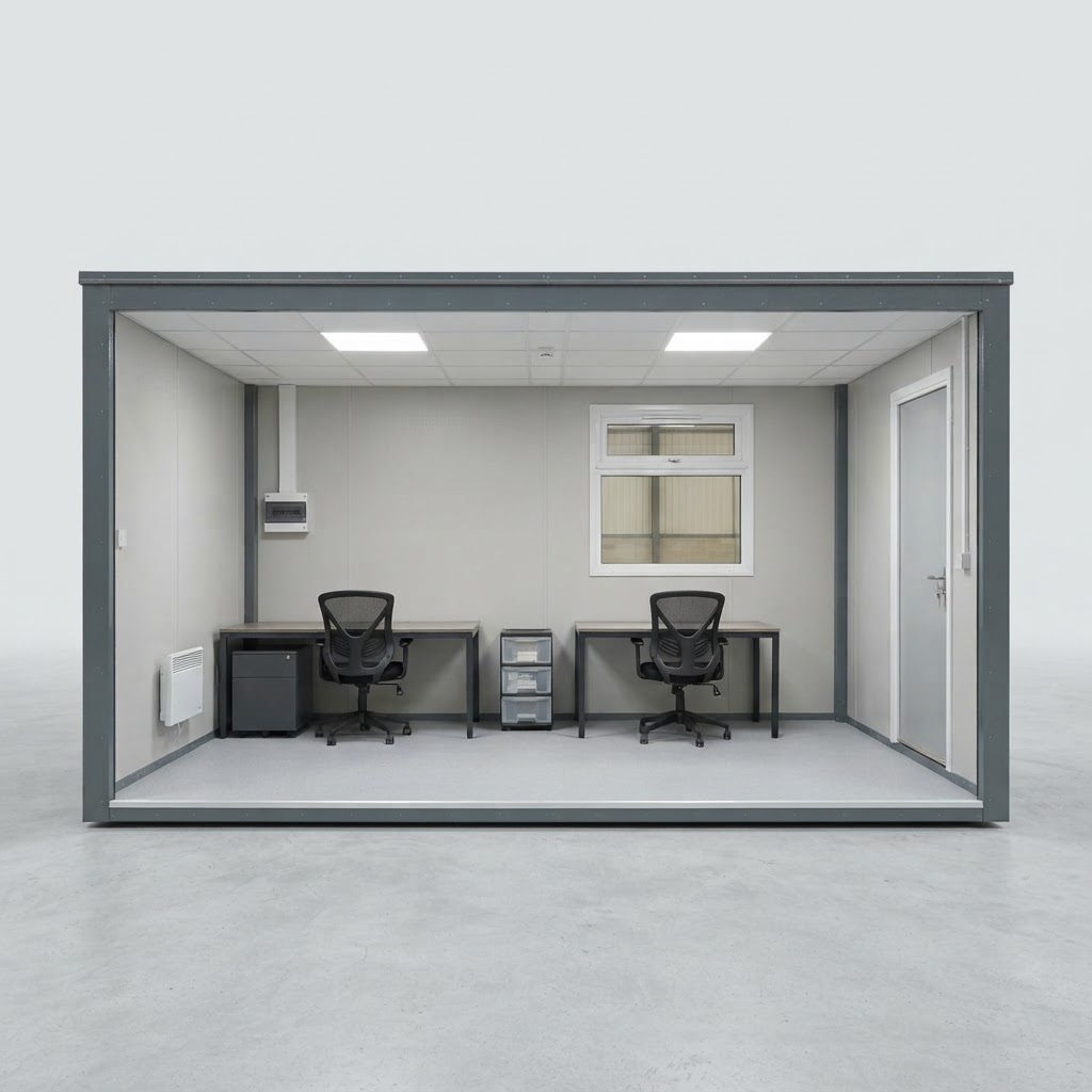 16ft new shipping container for sale — 16Ft x 10Ft Site Office / Jackleg Cabin delivered nationwide by Cargo Vault Containers thumbnail 4