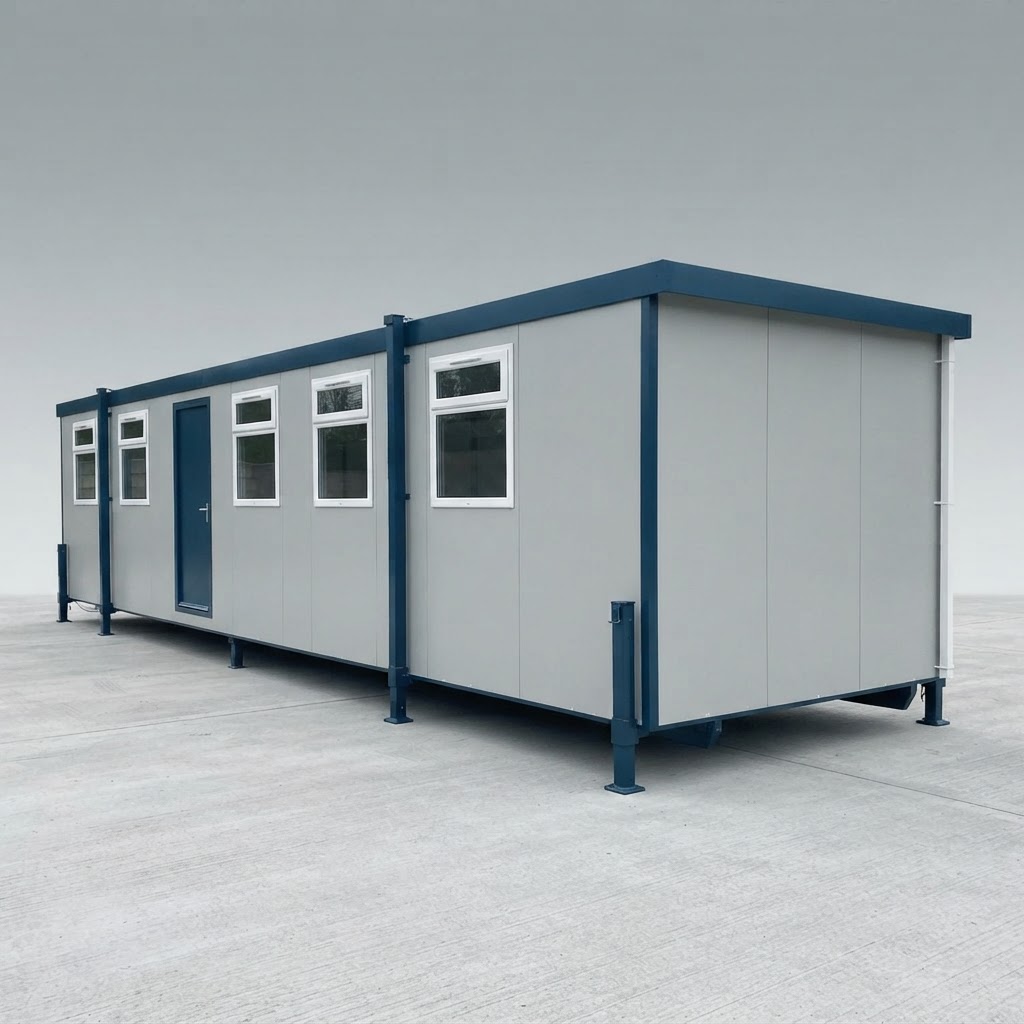 40ft new shipping container for sale — 40Ft x 10Ft Jackleg Office Cabin delivered nationwide by Cargo Vault Containers thumbnail 3