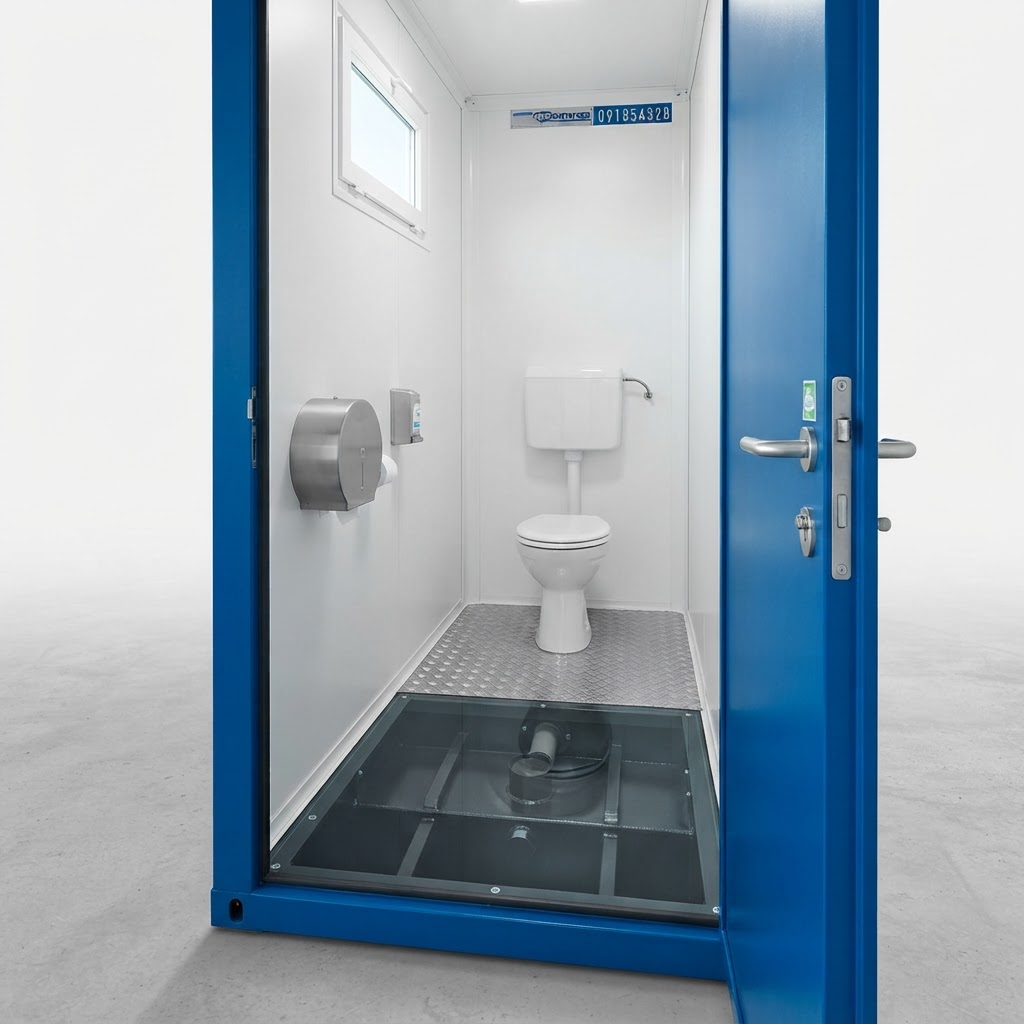 custom new shipping container for sale — Single Mains Toilet Waste Tank delivered nationwide by CargoVault Containers thumbnail 4