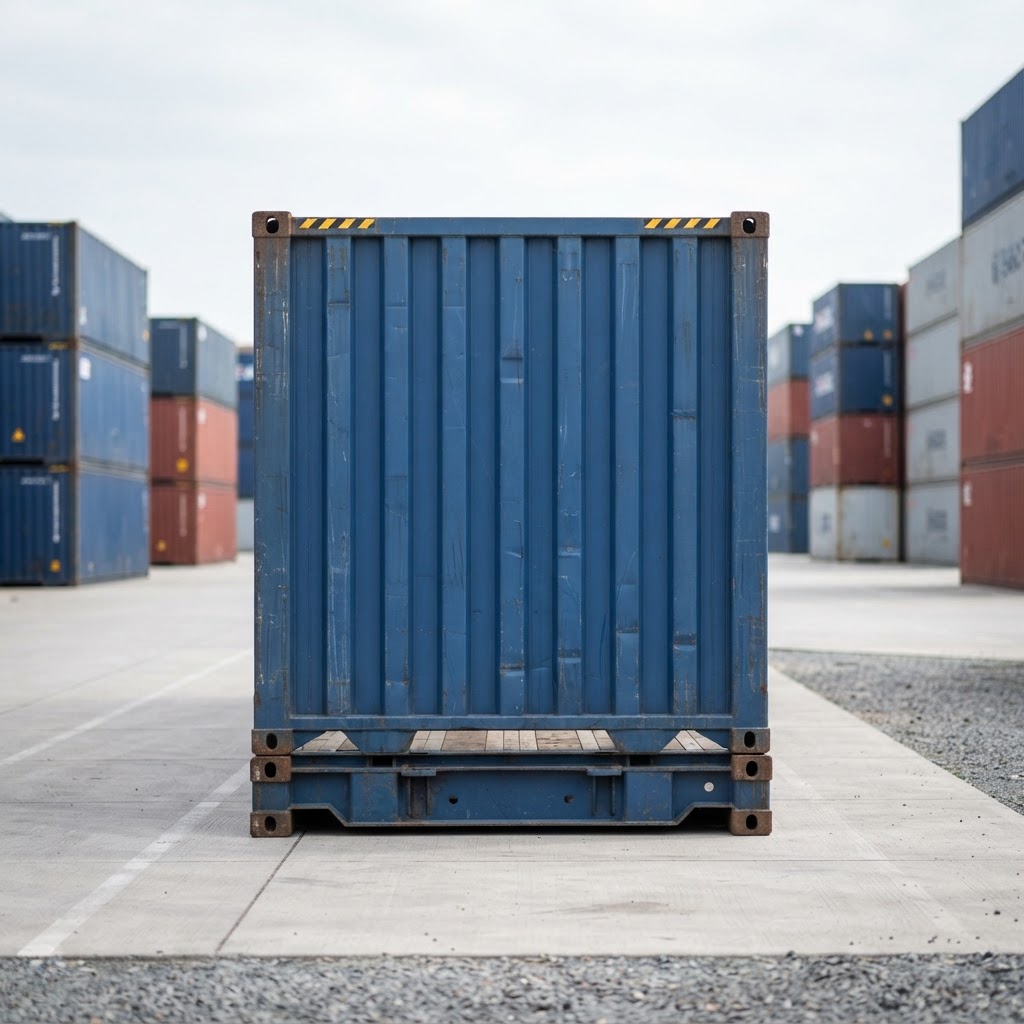 20ft used shipping container for sale — 20-foot Flat Rack Shipping Container Cargo-worthy delivered nationwide by CargoVault Containers thumbnail 3