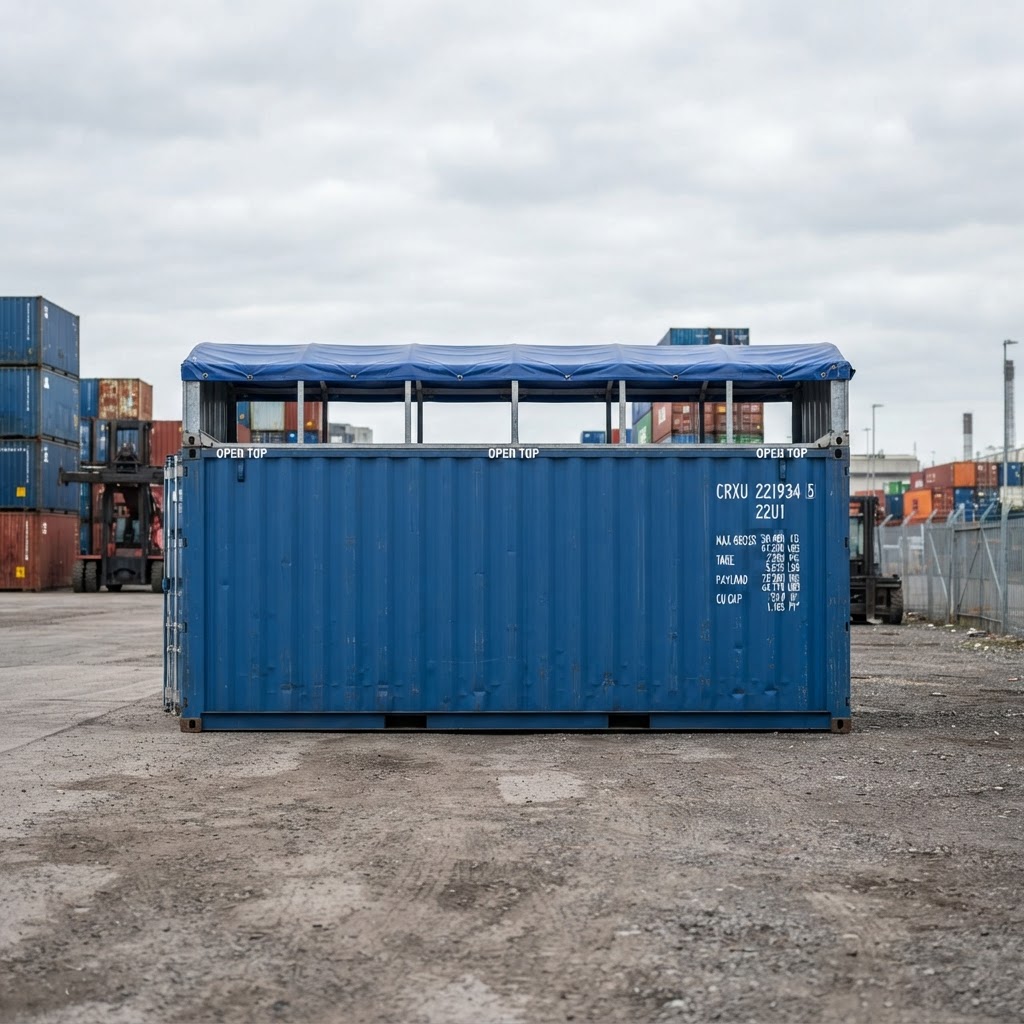 20ft new shipping container for sale — 20ft Open Top Shipping Container delivered nationwide by CargoVault Containers thumbnail 3