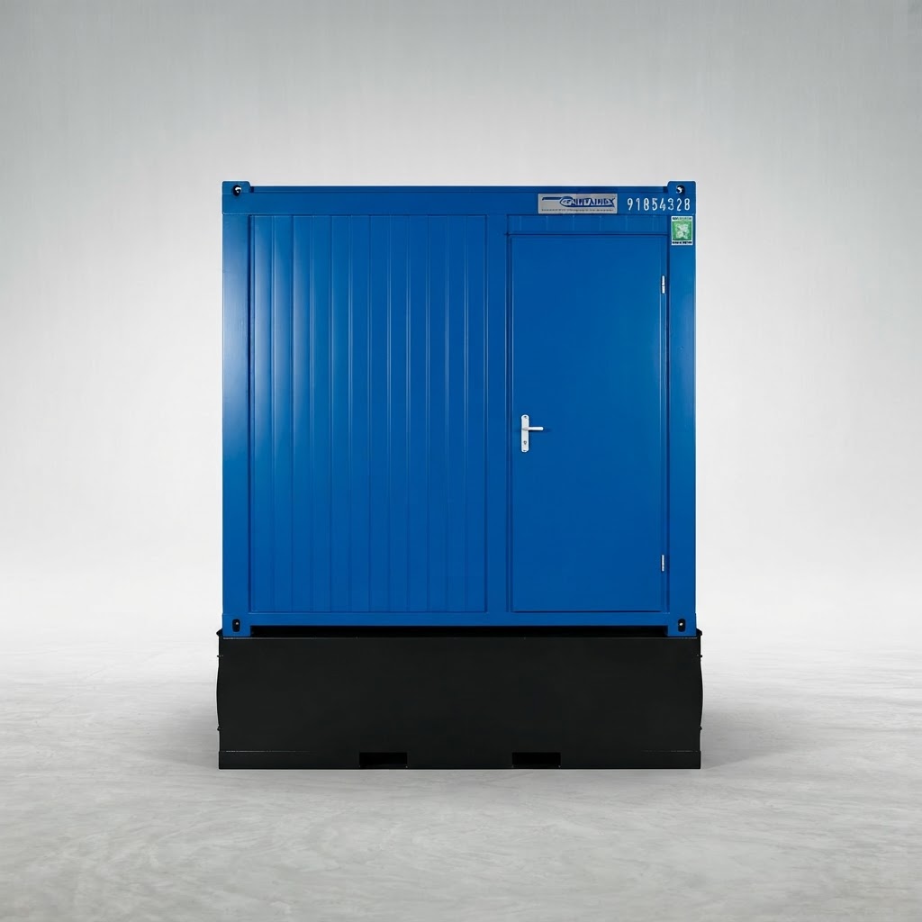 custom new shipping container for sale — Single Mains Toilet Waste Tank delivered nationwide by CargoVault Containers thumbnail 2