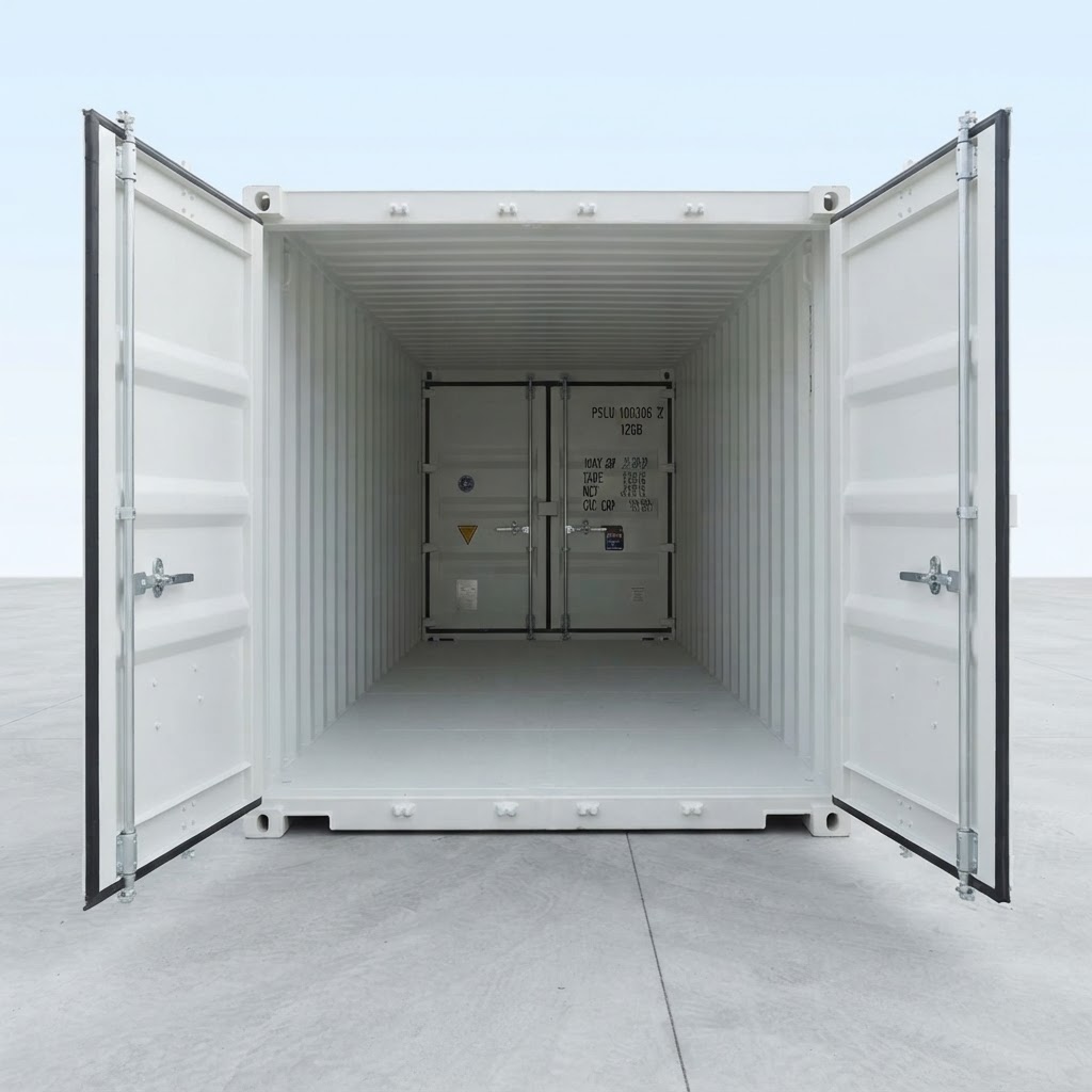 10ft new shipping container for sale — 10Ft X 8Ft Shipping Container (One Trip) - White delivered nationwide by Cargo Vault Containers thumbnail 4