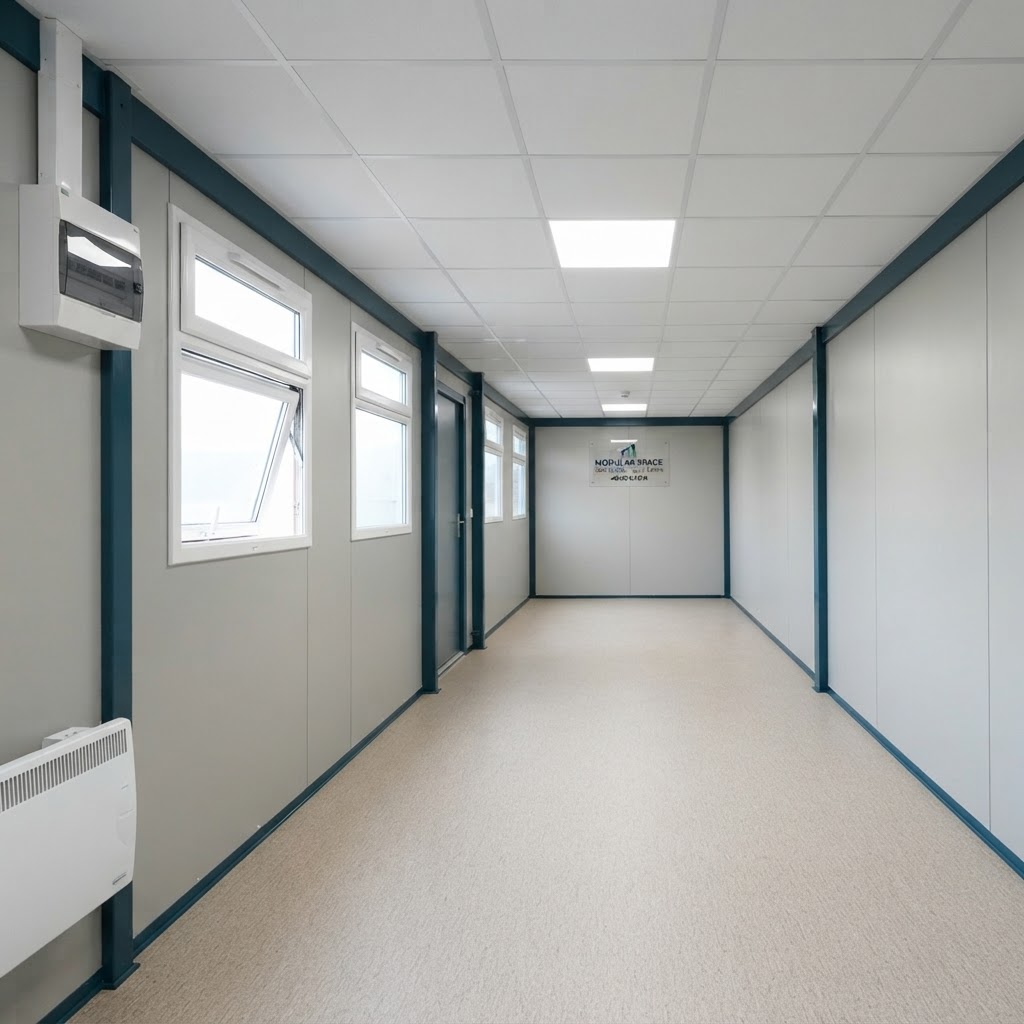 40ft new shipping container for sale — 40Ft x 10Ft Jackleg Office Cabin delivered nationwide by Cargo Vault Containers thumbnail 4