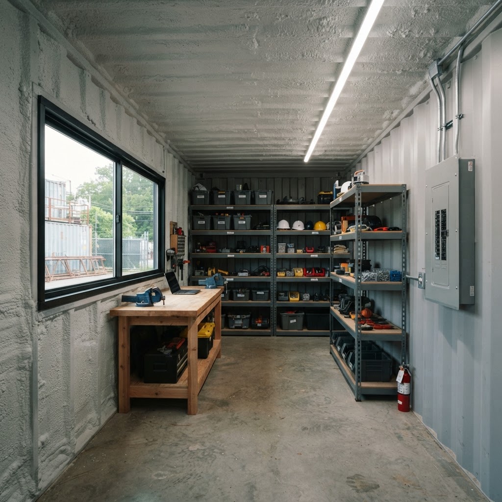 Spray Foam Insulation container modification