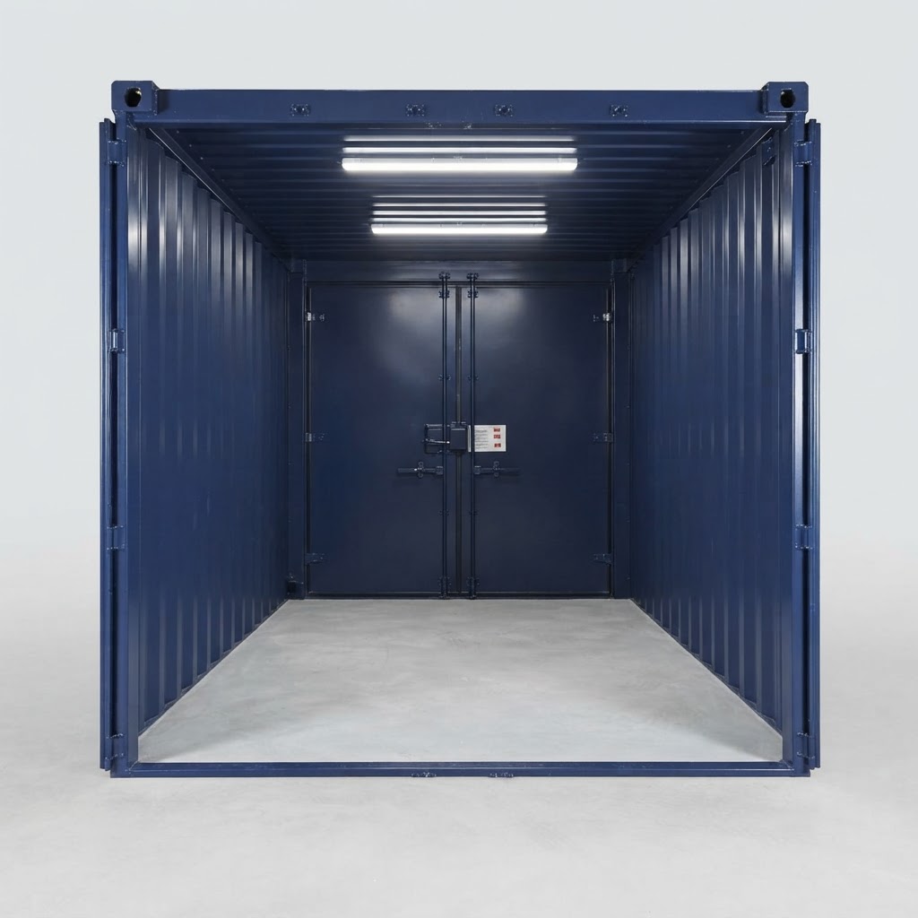 12ft new shipping container for sale — 12Ft x 8Ft Steel Store Cabin (Suitable for stacking) delivered nationwide by Cargo Vault Containers thumbnail 4