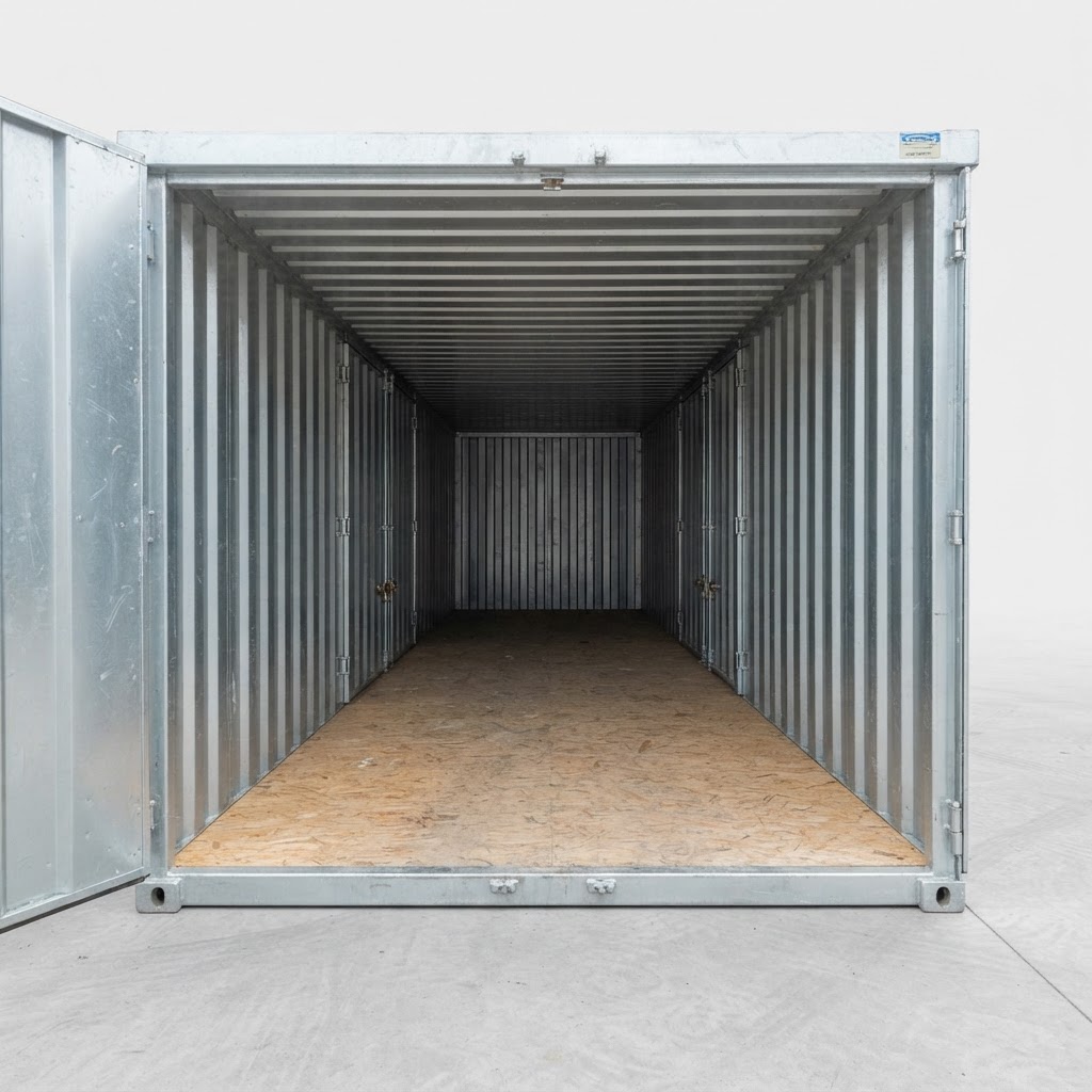 4.2m used shipping container for sale — 3M X 4.2M Side Linked Flat Pack Container Bundle (Galvanised) delivered nationwide by CargoVault Containers thumbnail 4