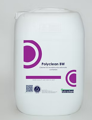 Polyclean BW cleaning solution for reusable polycarbonate water bottles