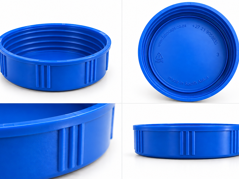 Blue Fabocaps 100mm screw caps