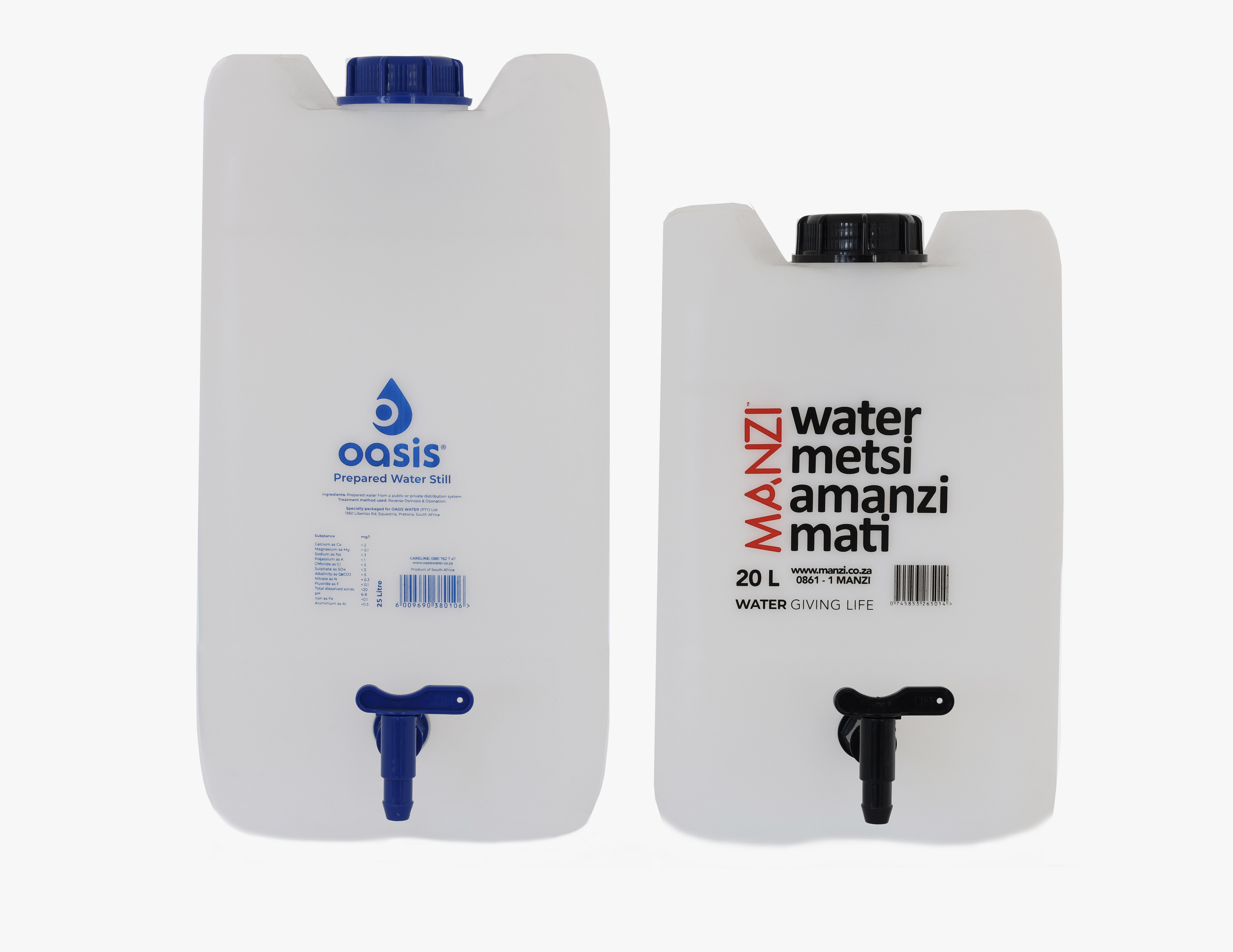 HDPE Quick Serve water containers with tap for convenient dispensing