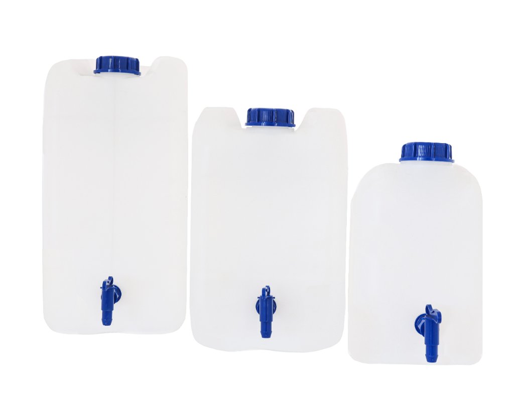 HDPE jerrycans for water and liquid packaging