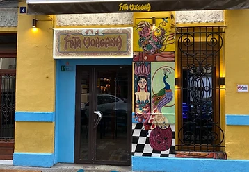 Facade with outdoor terrace