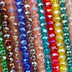 Faceted Crystal Bead Strands