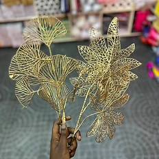 Gold Wire Branch Spray