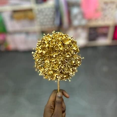 Artificial Gold Allium Sphere Stem
