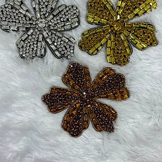 Handmade Rhinestone Flower Set