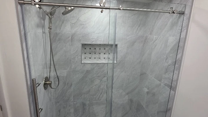 From Studs to Glass: A Custom Marble-Look Shower Remodel in Largo, FL