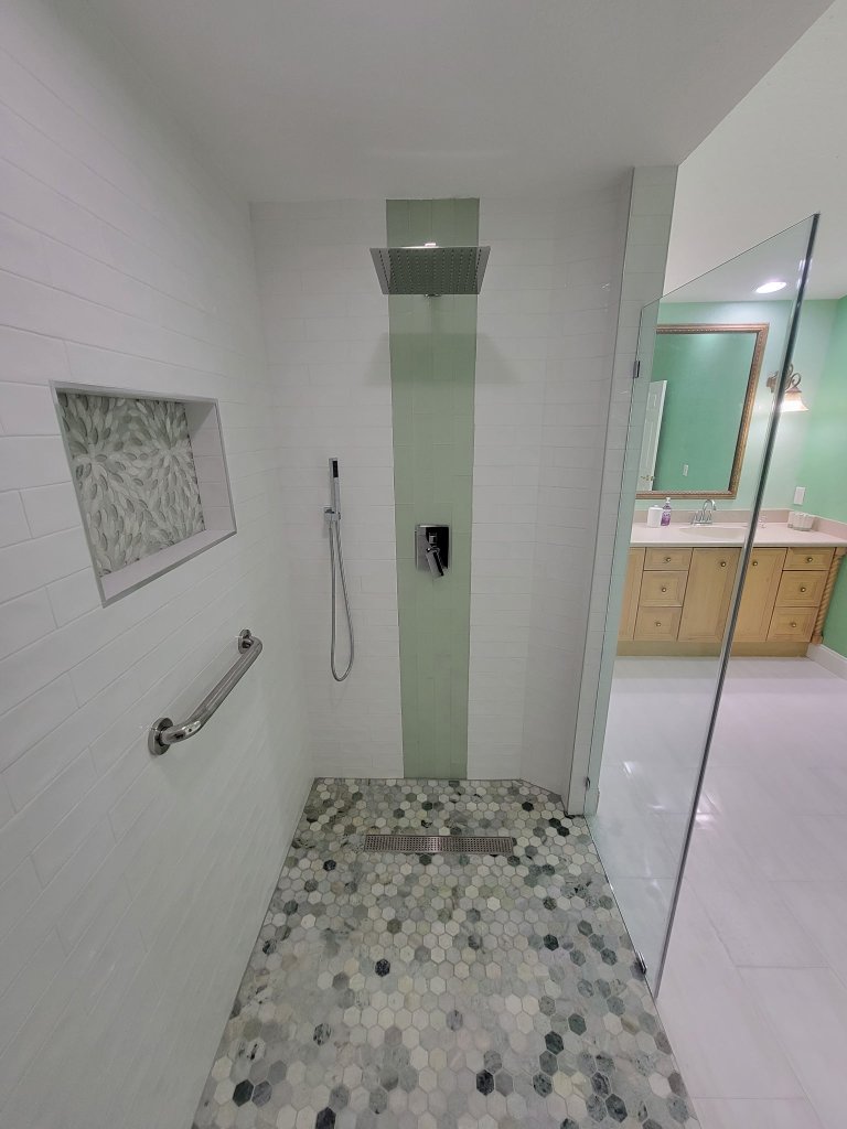 Blue Marble Luxury Shower