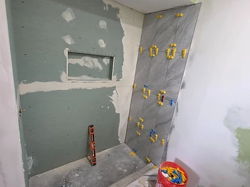 From Studs to Glass — Custom Marble-Look Shower Remodel — photo 3