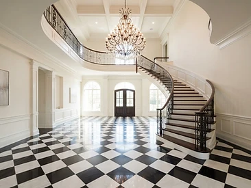 Checkerboard Foyer Flooring — Floors tile installation by Dream Tiles, Inc.