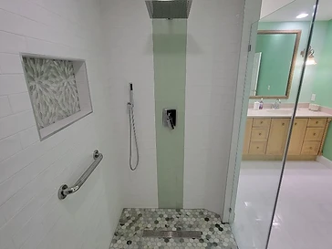 Dark Marble Bathroom Remodel — photo 2