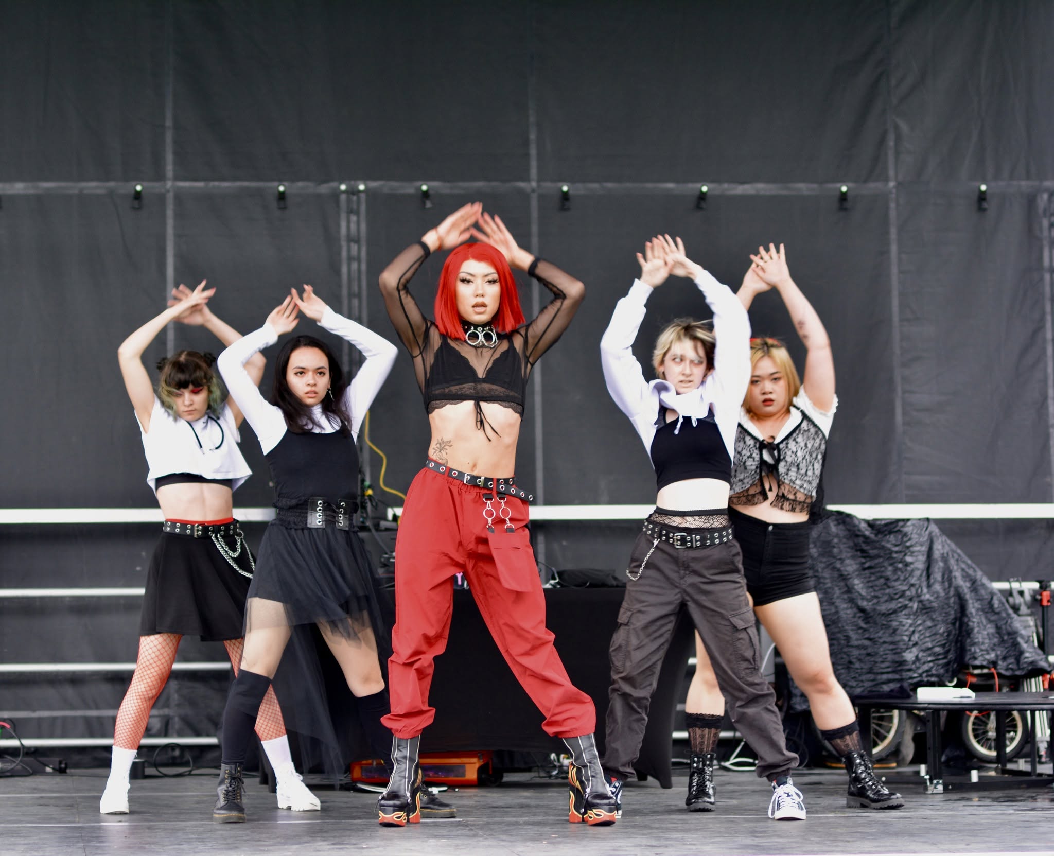Performers on stage