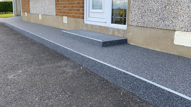 Completed premium resin driveway
