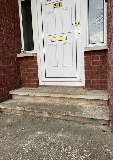 Doorstep Before Resin