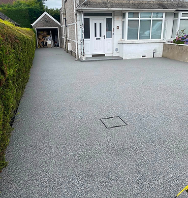 Grey Resin Driveway Frontage