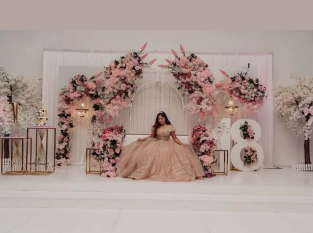 18th Birthday Floral Arch
