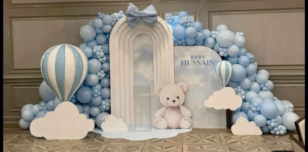 Baby Blue Balloon Arch