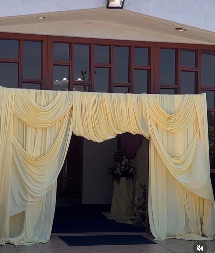 Draped Venue Entrance