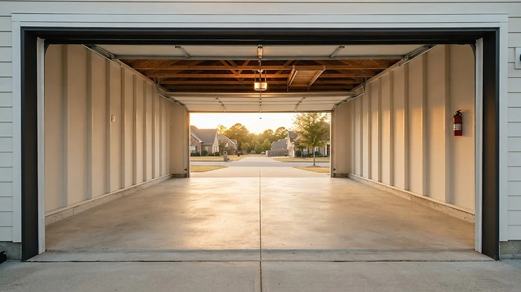 Clean garage after junk removal