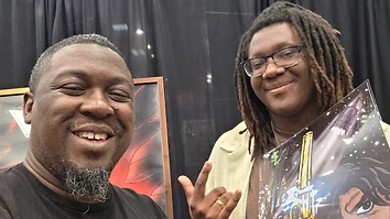 Fan meetup at the booth