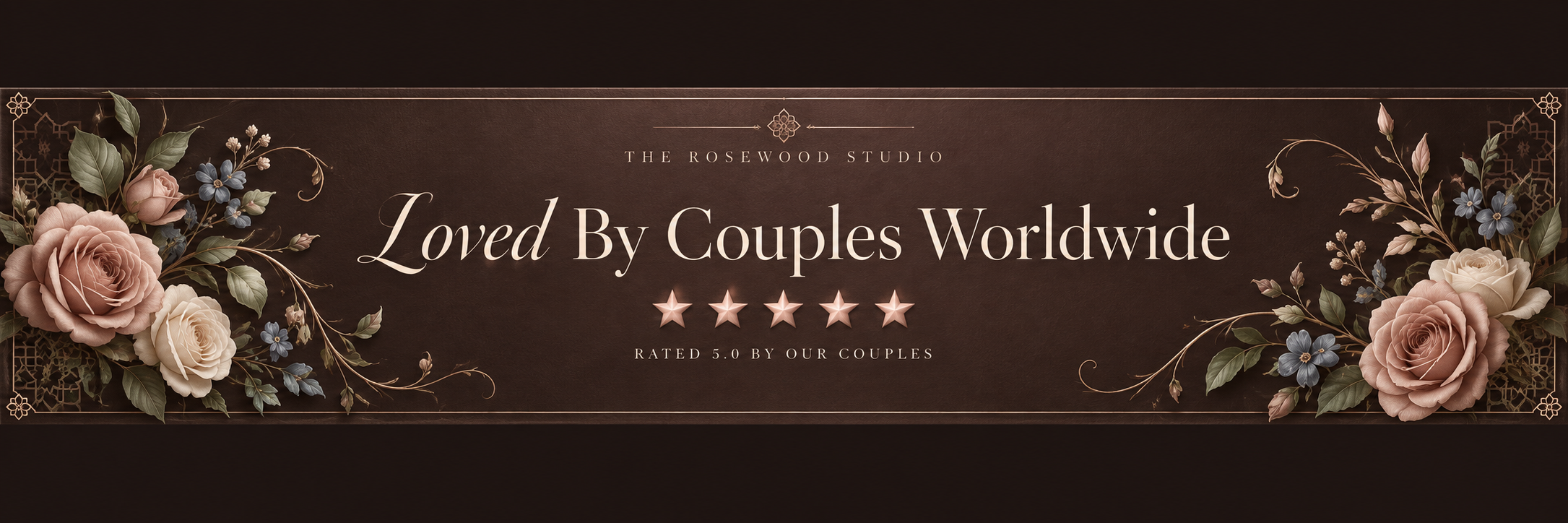 Loved by couples worldwide, rated 5.0 by our couples