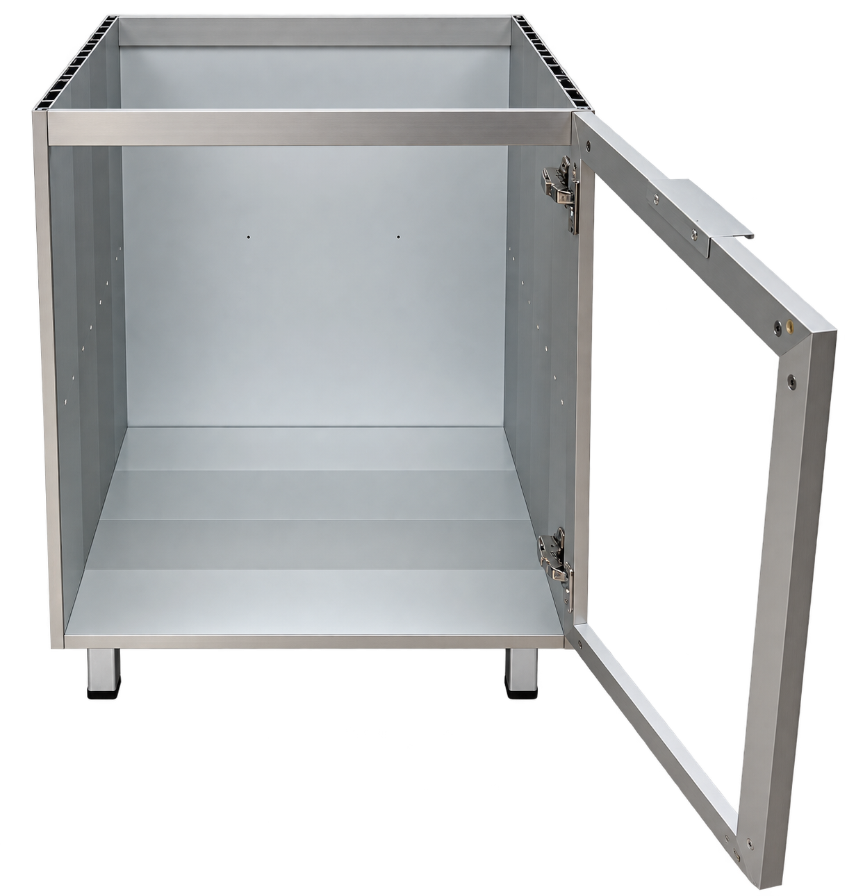 ALUNIQ anodized aluminum cabinet box construction