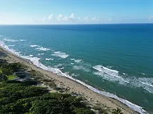 The Cabarete coastline nearby