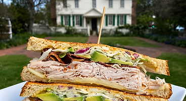 Club sandwich with the Edenton house behind