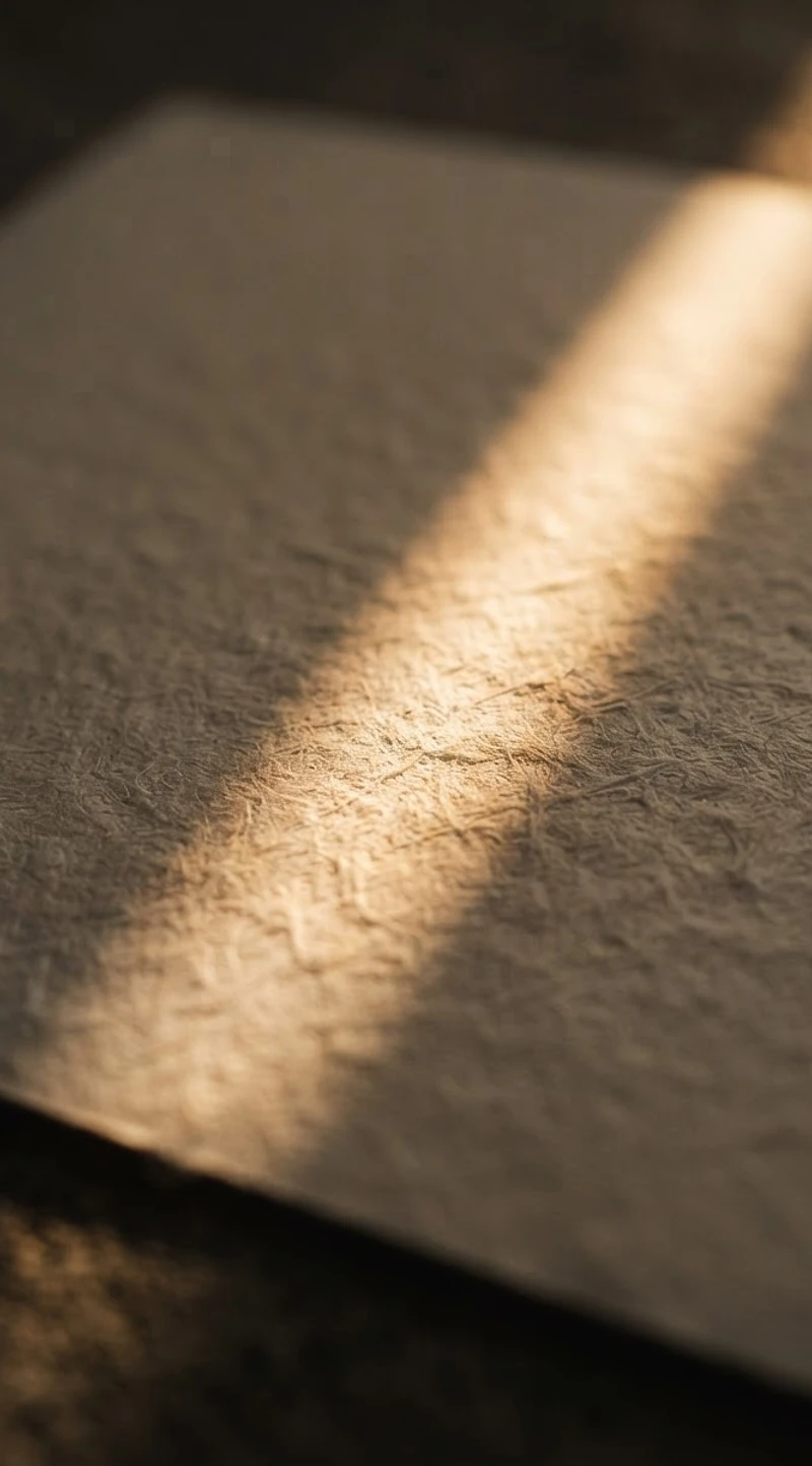 Warm light on textured surface