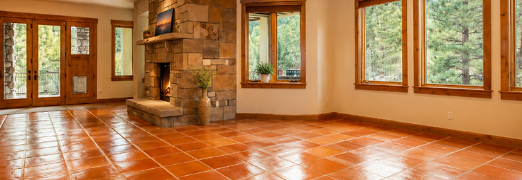Restored Saltillo living floor