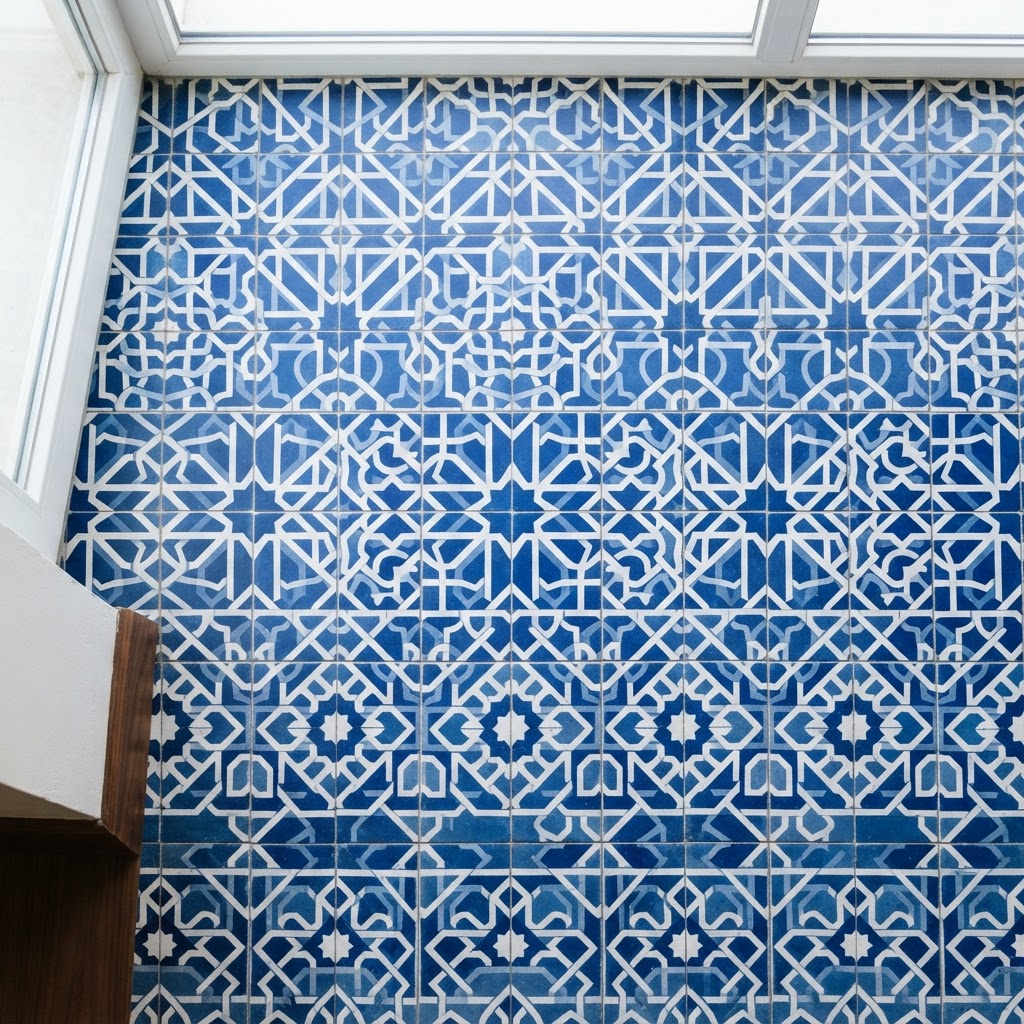 Encaustic Cement · Deep Cleaned