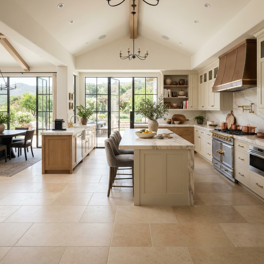 Limestone Kitchen · Honed