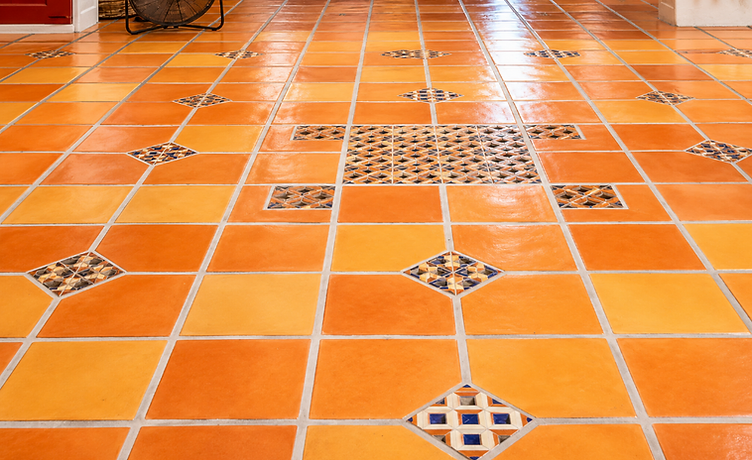 Polished Saltillo interior floor