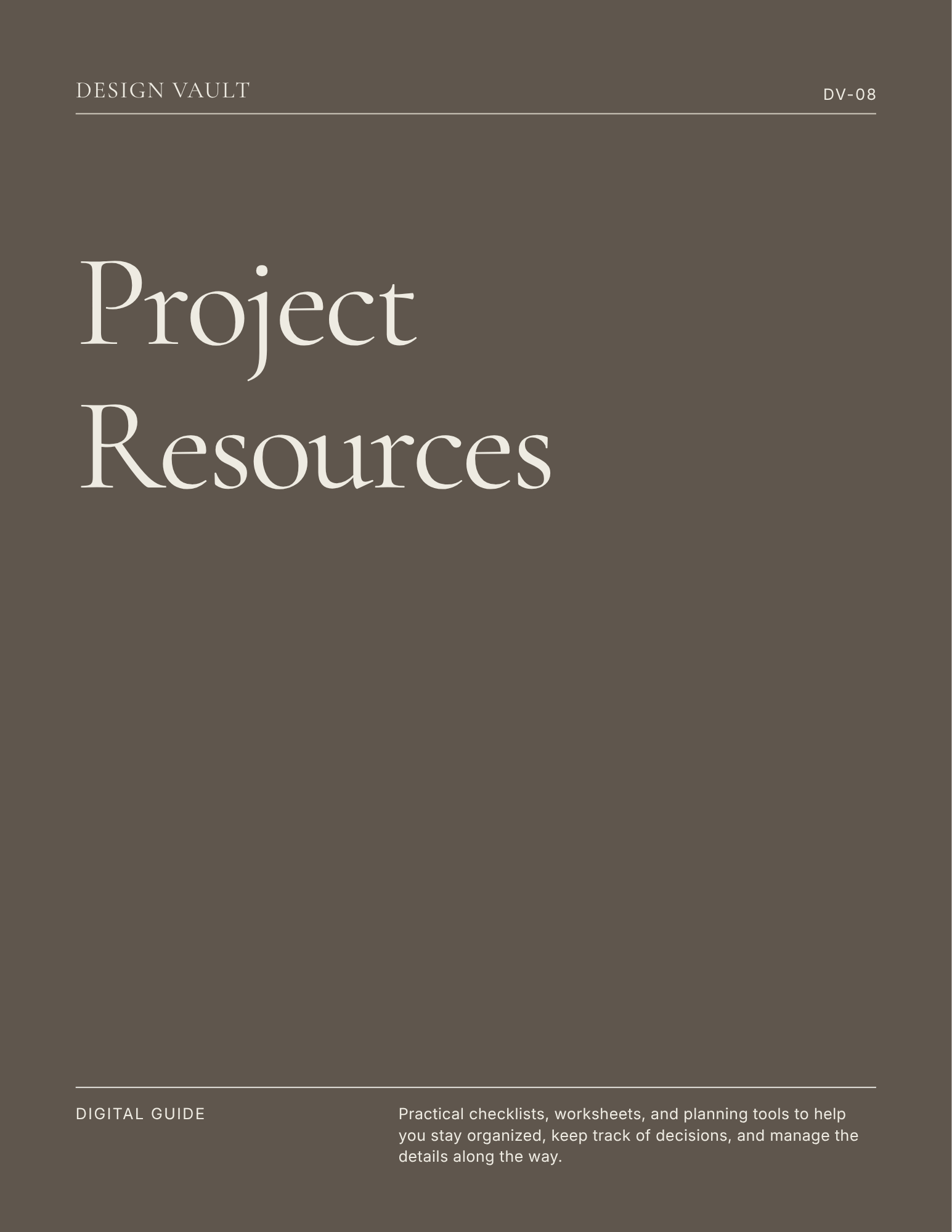 Project Resources